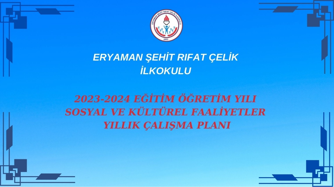 2023-2024 EĞİTİM ÖĞRETİM YILI SOSYAL VE KÜLTÜREL FAALİYETLER YILLIK ÇALIŞMA PLANI